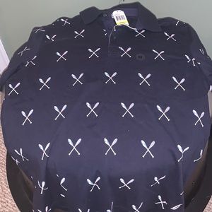 Nautica polo graphic short sleeve shirt size M